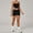 Black, variant on SKQIT 2 Piece Workout Sets for Women Spaghetti Straps Color Block Tank Top High Waist Booty Lifting Shorts Yoga Outfits