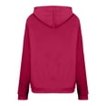 thumbnail image 4 of TIANEK 2023 Womens Fall Pullovers Sunflower Print With Pocket Drawstring Crewneck Girls Sweatshirts Clearance, 4 of 6