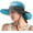 blue, variant on Women's Ponytail Safari Sun Hat,Wide Brim UV Protection Outdoor Bucket Hat,Foldable Beach Summer Fishing Hat