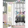 thumbnail image 3 of Easter Shower Curtain Easter Eggs Gnomes Shower Curtains for Bathroom Decor Bunny Ears Checkered Truck Bath Curtains Sets for Spring Easter Bathroom Decor Fabric Waterproof Standard 72" X 72", 3 of 6