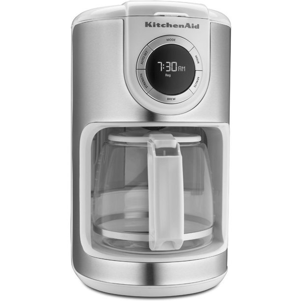 KitchenAid KCM1202WH 12 Cup Coffee Maker, White Closeout Walmart