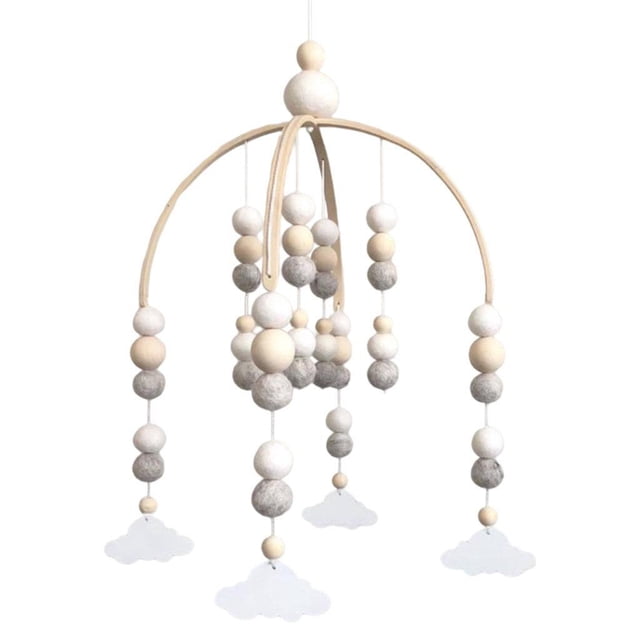 Campana de Viento Matsuzay Decoración Colgante Infantil Nube para Recién Nacido