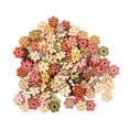 thumbnail image 2 of Wood Flower Buttons, Mixed Random Flower Vintage Wooden Buttons For DIY Clothing Accessories Sewing Craft, 2 of 8