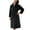 Black, variant on Women’s & Men’s Plush Fleece Bathrobe – Quick-Drying Lightweight Robe (2025 Spa & Winter Essential)