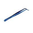 thumbnail image 3 of O'Creme Stainless Steel Precision Kitchen Culinary 8 Inch Tweezer Tongs 8" Curved, Blue, 3 of 3