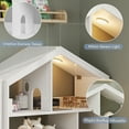 thumbnail image 4 of 2-Tier Kids Bookshelf and Toy Storage with Toy Storage & Motion Sensor Light, 36.6" Wide Wooden Bookcase for Nursery, Playroom & Bedroom, Storage Cabinet with Anti-Tip Device, Easy Assembly, 4 of 7