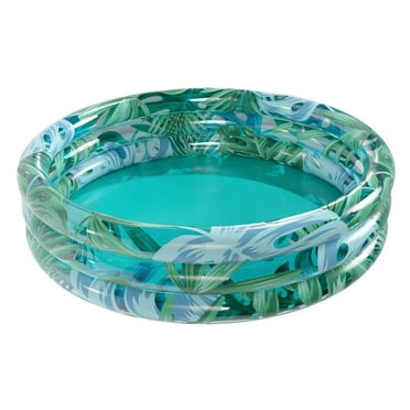 Sunclub Palm 62" Round Soft-Sided 3-Ring Inflatable Pool, 6 & up