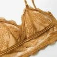 thumbnail image 4 of Lace Bras for Women Comfortable Breathable Racerback V Neck Wireless Triangle Bralettes, 4 of 8