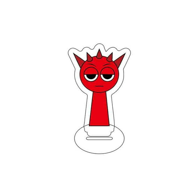 Sprunki Sprunki Fase 3 Personajes populares del juego Acrílico Tarjeta pequeña de pie de 6 cm