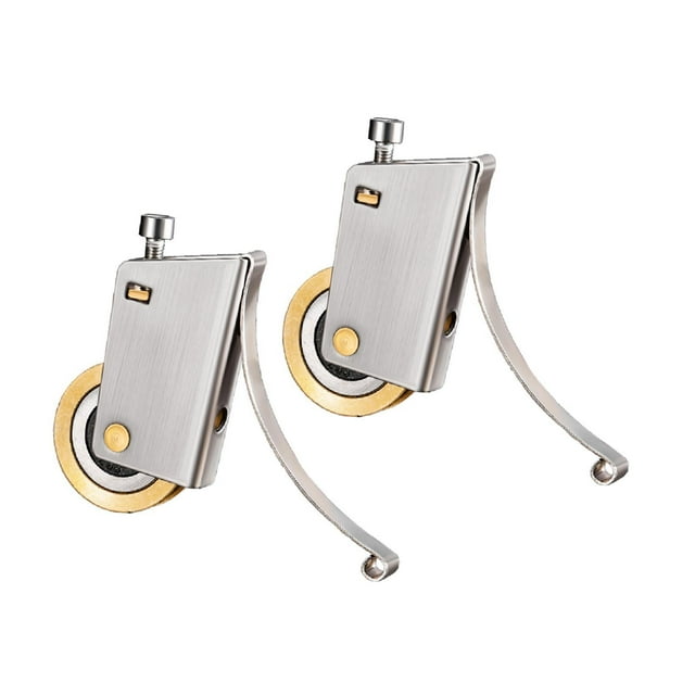 2 piezas de accesorios de repuesto para rodillos tándem de puerta corrediza con pantalla silenciosa para Rueda cóncava única