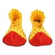 thumbnail image 1 of Un par de zapatos de payaso de tamaño promedio con lunares para disfraz de Halloween, para hombres y mujeres (color aleatorio)., 1 of 8
