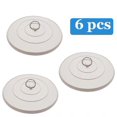 thumbnail image 1 of Tapón de drenaje de silicona de 4,8 pulgadas para bañera, tapón de pelo, tapa de succión plana para accesorios de cocina, baño y lavandería (paquete de 6), 1 of 5
