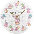 thumbnail image 5 of Dreamtimes Easter Gnomes Wall Clock, 10 Inch Silent Non Ticking Round Clock Oil Painting Clock Easy to Read Clock for Living Room Bedroom Bathroom Home Decor, 5 of 7
