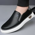 thumbnail image 3 of Men'S Outdoor Vacation Loafers | Stylish Minimalist Casual Shoes Non-Slip Slip-On Design for Travel/Leisure with Soft Microfiber Upper, Rubber Sole,, 3 of 9