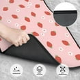 thumbnail image 5 of Uemuo Car Floor Mats - Hand Drawn Strawberry Pattern Carpet Floor Mats for Cars, Auto Accessories Front & Rear Car Floor Foot Mat Sets of 4 Pieces, 5 of 6