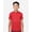 Sport Red, variant on Team 365 TT15Y Youth Zone Performance Mesh T-Shirt-White-S