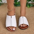 thumbnail image 6 of ATENAR Sandals for Women Comfortable Slide Womens Sandals Open Toe Womens Shoes White 7, 6 of 9