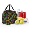 thumbnail image 3 of Kdxio Mardi Gras Surface Print Insulated Lunch Bag,Reusable Tote Lunch Box for Women Men,Leakproof Cooler Lunch Bags for Work Office Travel Picnic, 3 of 6
