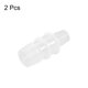 thumbnail image 3 of Conector de válvula de aire para acuario recto de plástico blanco transparente manguera de aire de 12 mm a 20 mm 2 piezas, 3 of 3