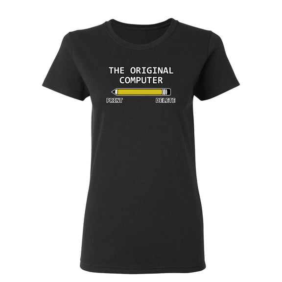 The Original Computer Sarcastic Novelty Gift Idea Adult Humor Funny Women's Casual Tees