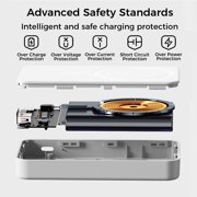 10000mAh Portable Magnetic Wireless Charge Power Bank w/ Phones Stand
