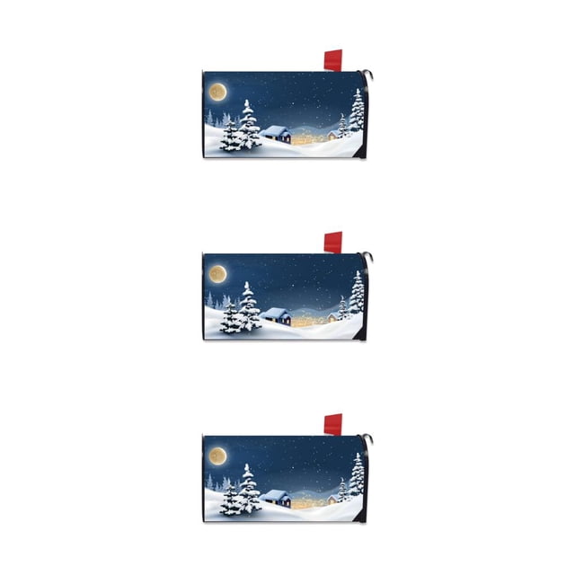 Guardoinrt Weather-resistant And Robust Spring Mailbox Cover Mail In Style Vivid Print YTYH2309084 3Set