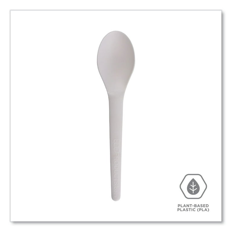 Plantware Compostable Cutlery, Spoon, 6 Plantware Compostable Cutlery, Spoon, 6