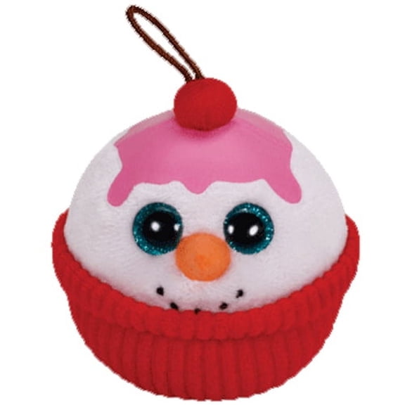 TY Beanie Baby - FLAKES the Snowman Sundae (2.5 inch) Holiday Plush Ornament