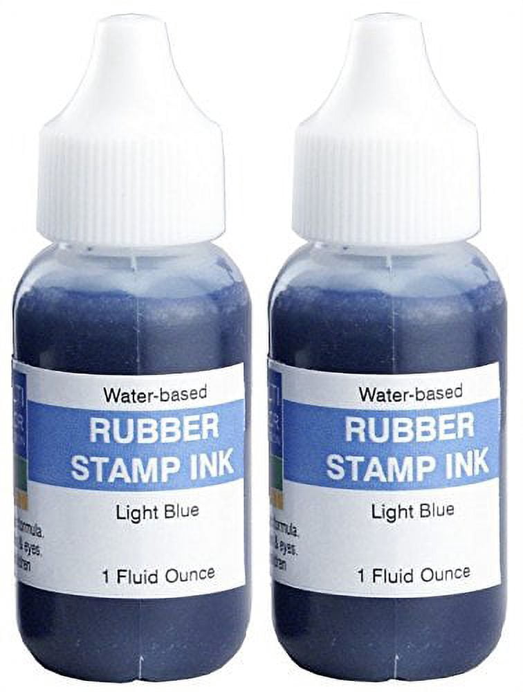 Extra Large 7" x 8" Industrial Rubber Stamp Ink Pad, Light Blue