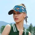 thumbnail image 6 of Gaeub Transportations With Cute Animals Sun Visor Hats with Empty Top and Adjustable, UV Protection for Golf Tennis Cycling Running, 6 of 8
