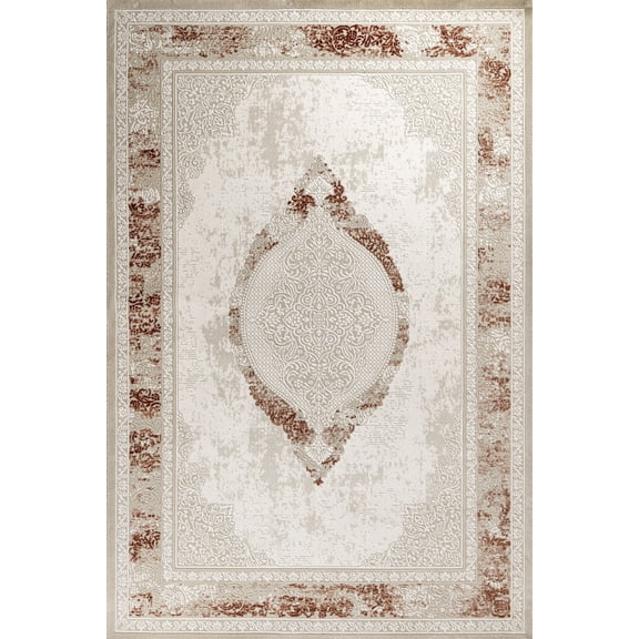 Beige Framed Area Rugs for Living Room Washable Rugs Boho Moroccan Area Rug Soft Neutral Geometric Bohemian Carpet Distressed Indoor Rug for Bedroom Dining Room Office Foldable Nonslip Rug