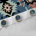 thumbnail image 4 of Homewish Western Aztec Adult Blackout Curtains Set of 2 (52x84 Each), Vintage Blue Bohemian Window Curtains, Hippie Triangle Abstract Curtains and Drapes, Curtains and Drapes Decor, 4 of 6