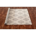 thumbnail image 4 of Modern Moroccan Trellis Grey Area Rug or Runner, 4 of 6