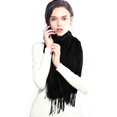thumbnail image 2 of Color sólido borla invierno cálido mujer bufanda chal Ndcxsfigh Para estrenar, 2 of 6