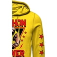 thumbnail image 5 of WWE Superstar Hulk Hogan Hoodie - Hulkamania - Mens World Wrestling Champion Costume Hoodie Sweatshirt Yellow, X-Large, 5 of 7