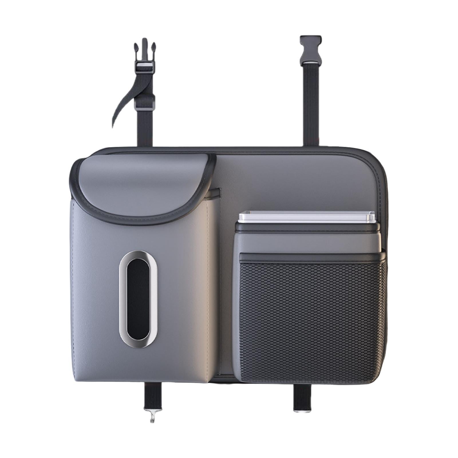 Vaveren Car Organizer for Back Seat Multi Pockets Travel Accessories for Bottles Grey