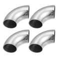 thumbnail image 1 of 4uds OD 1.5 Pulgadas 90 Grados Curva Escape Tubo Mandril Curva Codo, 1 of 7