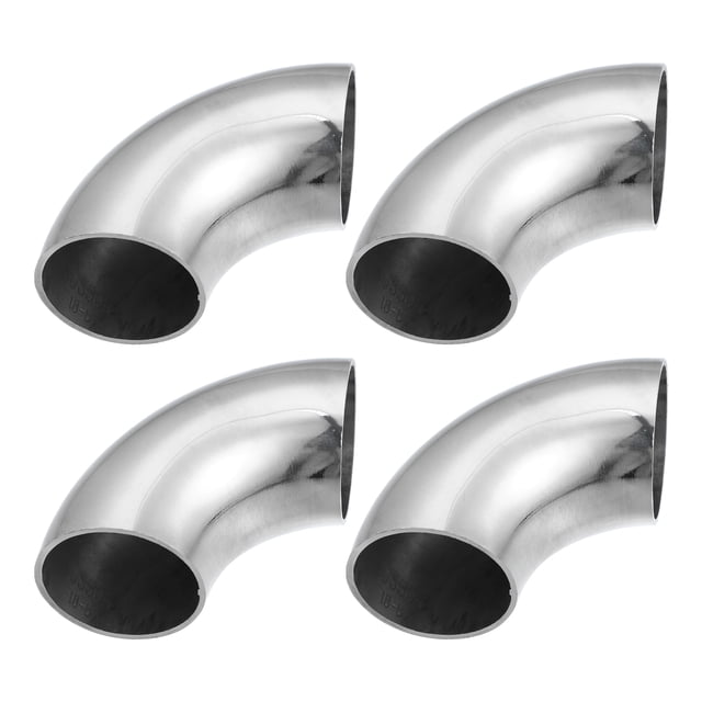 4uds OD 1.5 Pulgadas 90 Grados Curva Escape Tubo Mandril Curva Codo