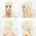 thumbnail image 2 of Women's Winter Knit Beanie Wool Hat Warm Turban Style Thick Cap for Comfort and Coverage, 2 of 6