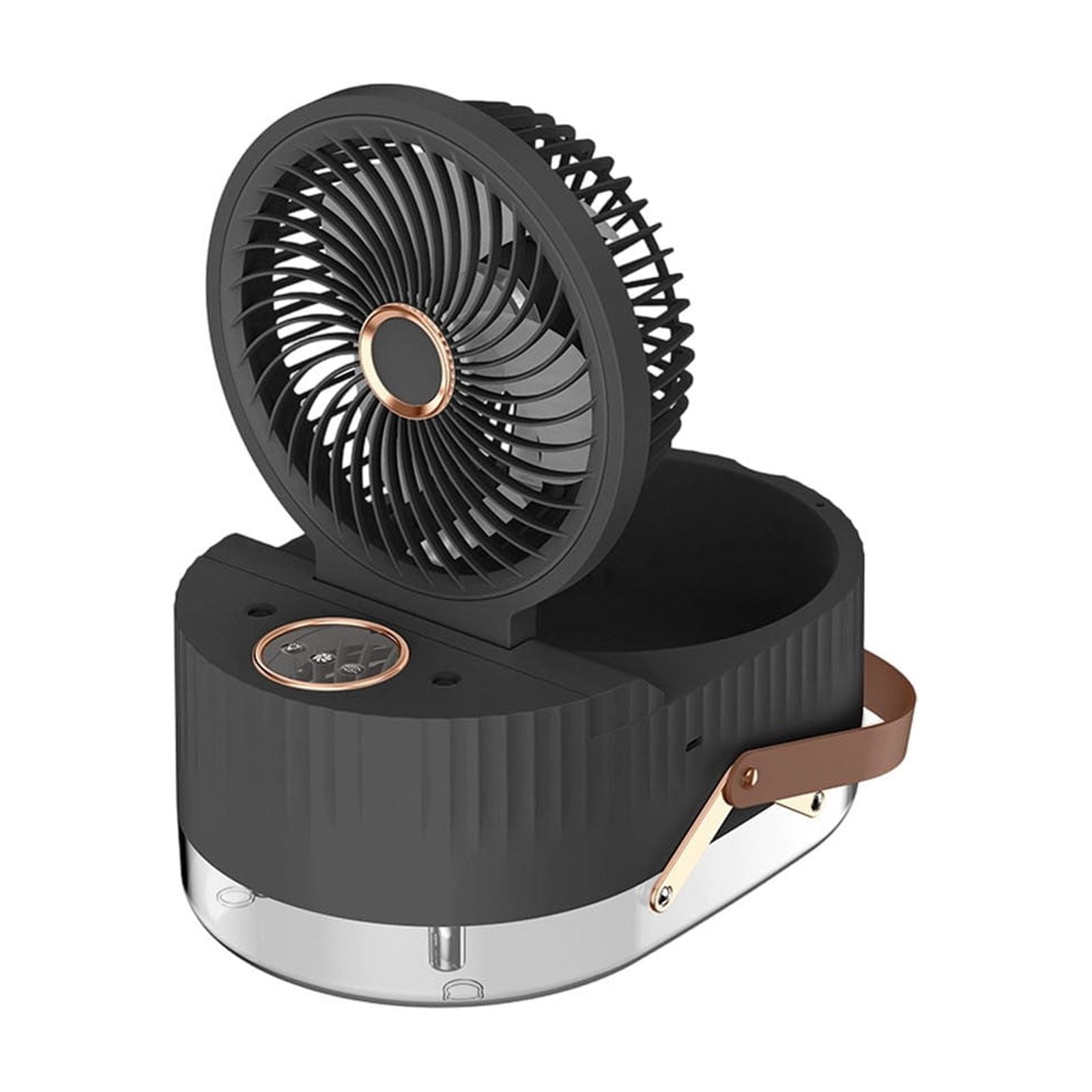 Lenkho Misting Desk Fan, Battery Operated Cooling Fan with Hydrating & Moisturizing Function, 3 Adjustable Wind Speeds, USB Rechargeable Personal Fan for Home, Dorm, Office, Bedroom & Kitchen