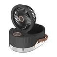 thumbnail image 2 of Portable Misting Fan with Humidifier, Rechargeable Foldable Cooling Fan with Water Spray, Dual Nozzle Design, USB Rechargeable, Adjustable Tilt, Outdoor, Multi-Function Air Circulator Fan(Black), 2 of 6