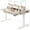 Light Walnut, variant on DESINO 48 x 24 Inch Height Adjustable Electric Standing Desk with Drawers, Stand Up Table with Large Storage Shelf, Sit Stand Desk for Home Office, White