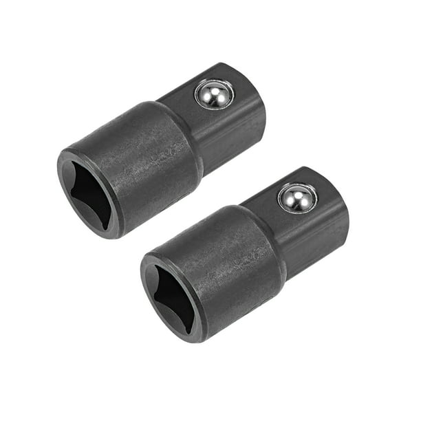 2pcs 3 8 Inch Drive F X 1 2 Inch M Socket Adapter Female To Male Cr V Black Walmart Com Walmart Com