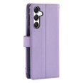 thumbnail image 4 of Wallet Case for Samsung Galaxy A35 5G 6.6-inch, Litchi Leather Flip Zipper Purse Cover with Card Holder, Detachable Wristlet, Kickstand Shockproof Protective Phone Case,Purple,For Galaxy A35 (5G), 4 of 9