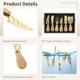 thumbnail image 3 of 20 Pcs Charcuterie Set, 6 Cheese Cutters with Spoons, Forks, Spreaders, Serving Tongs, Wooden Handle Utensils for Butter, Appetizers, 3 of 5