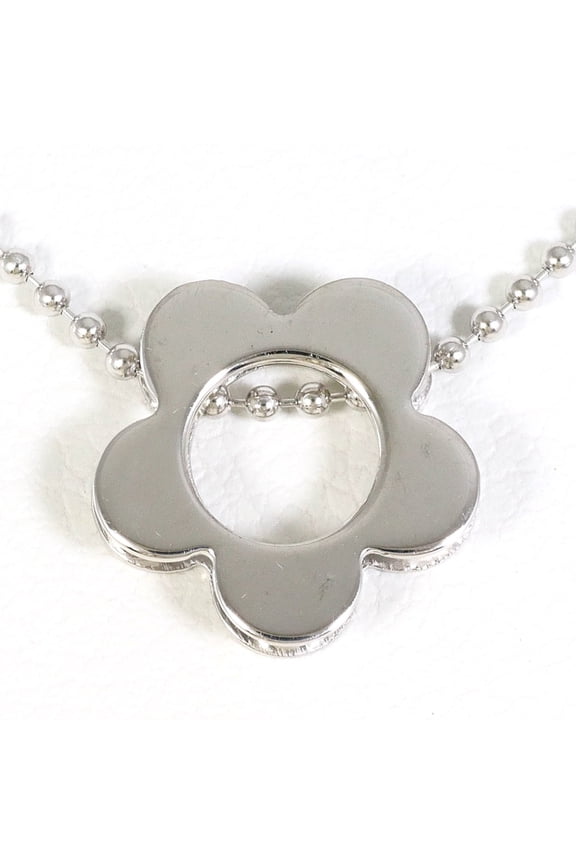Pre-Owned 18K (18-karat white gold) necklace, total weight 2.3g, 40cm length, jewelry.