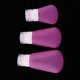 thumbnail image 3 of Contenedor de Botella de Silicona Zulema para Loción de Baño y Champú de Viaje Rosa Roja, 3 of 8