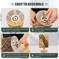 thumbnail image 4 of Giraffes Family and Sunset Bedside Desk Lamp LED Table Nightstand Lamps Warm Light Fabric Lampshade for Home Bedroom Office Living Room Decor, 4 of 7