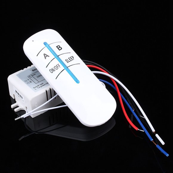 Wchiuoe Remote Control Switch,2 Way Wireless Remote Control Switch,Led Light Lamp 180‑240V 2 Way ON/OFF Digital RF Remote Control Switch Wireless