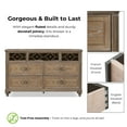 thumbnail image 5 of Furniture of America Jares Adult Transitional 7-Drawer Dresser, Rustic Oak, 5 of 8